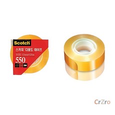 3M 스카치 다용도테이프 리필 1형 550R 12mm×20m 12입 12개입 투명테이프 리필용 묶음 사무용품
