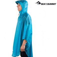 Sea to Summit 15D超輕量斗篷雨衣 STSAPONSTD15D, BL 藍, 1個