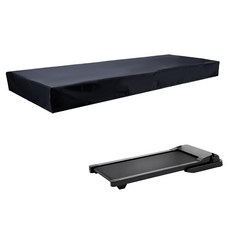 Letsinstyle 블랙 워킹 패드 러닝머신 커버 120.9 x 58.4 x 11.4cm(49 x 23 x 4.5인치) 언더 데스크 러닝머신 커버 420D 옥스포드 천 방, Letsinstyle 블랙 워킹 패드 러닝머신 커버,