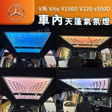 賓士Vito V系星空頂燈，LED室內氣氛燈，V250D/V220/V300D專用改裝，提升車內質感, 1個