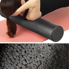 단단한 스트레칭 홈트 폼롤러 91cm 목스트레칭 요가폼롤러 종아리폼롤러 헬스폼롤러, EPP폼롤러 91cm 블랙, 단일사이즈, 1개