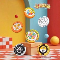 매일 운명 룰렛 귀여운 가위바위보 랜덤 데스크 장난감 회전 힐링 오브제, 6개 세트