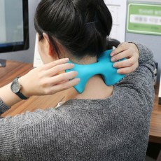 헤이웅 목 괄사 마사지기, 블루, 1개