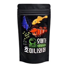 새우사료 초미니와퍼 식물성사료 생이새우먹이 체리새우사료, 1개, 50g