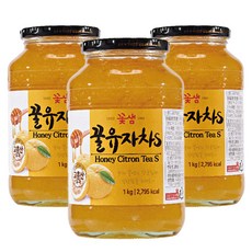 꽃샘 꿀유자차S, 유자차, 1kg, 3개, 1kg, 1개입