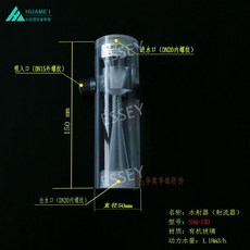투명 벤츄리관 유리 벤추리 진공 음압 교환기 벤츄리 인젝터, 4. SSQ-150, 4. 평방-150