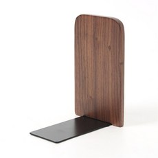 더가몽 고급 월넛 원목 북스탠드 원목북엔드