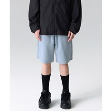 MUSINSA STANDARD KIDS 와플 라운지 쇼츠 [블루 그레이] 416876