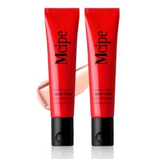 엠시피 1+1뜨지않는 커버 스킨 파운데이션, 1세트, 1호 핑크+2 밀키