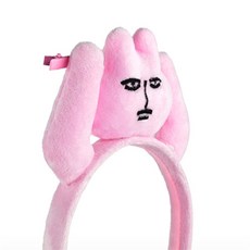 권사장 인형 머리띠 앞머리고정인형머리띠, 토끼