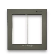 國際牌Panasonic GLATIMA系列 鋁合金蓋板 雙聯用 直式蓋板WTGF6102, 青炭灰WTGF6102AH, 1個