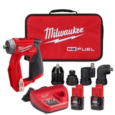含稅 Milwaukee 美沃奇 米沃奇M12 2505-20無碳刷馬達 多功能 四合1 拆裝機 電鑽 起子機, 1個, 平行輸入美規（2.0x2+充+側翻袋）
