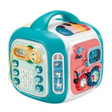 多功能兒童益智玩具盒，音樂燈光數字學習玩具，手眼協調感官發展, 1個