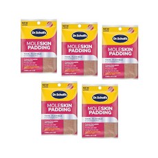 닥터숄 Dr. Scholl's Moleskin 패딩 - 5개 팩 (팩당 스트립 3개) 137936