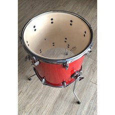 雅典樂器世界 極品 14吋 紅色金蔥 楊木落地鼓，兒童音樂啟蒙玩具，培養節奏感與協調性, 1個