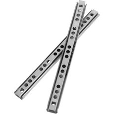 판타스미아 주방 서랍 슬라이드 2개 세트 – 냉간 압연 강철 하단 마운트 양방향 접근 부드럽고 조용한 작동 (27.70X1.60X0.90CM)