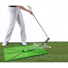 골프 스윙 궤적 포인트 연습 매트, LW스윙궤적 골프연습매트(그린)