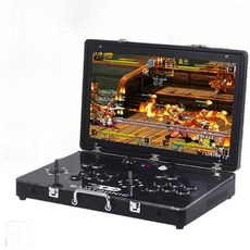 접이식 게임기 오락실 옛날 휴대용 업그레이드된 한국어지원 오락기, 128GB, 중국어, B. 32000게임 16코어 21인치