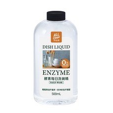 【多益得】ALL Clean酵素每日洗碗精(無香.茶樹)500ml按壓/補充瓶/, 1個, 【白】無香按壓補充瓶500ml無壓頭/