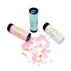 에브리띵샵 컨페티 푸쉬팝 파티폭죽컬러, 화이트