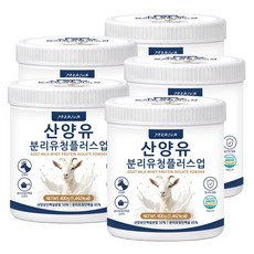 푸른들판 산양유 분리 유청 단백질 분말 보충제 BCAA 아르기닌 함유 HACCP, 400g, 5개
