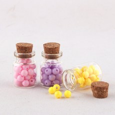 미니콜크 22x30 코르크 유리병, 24개, 5ml