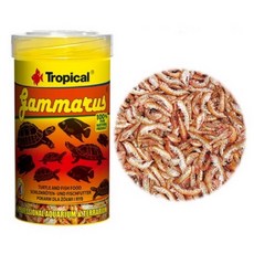 Tropical Gammarus 高蛋白乾蝦飼料 烏龜飼料, 1個, 250ml