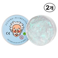 KC인증 퍼티 슬라임 박사퍼티 손에 안 묻는 유리퍼티, 문라이트오팔, 45g, 2개