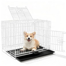 시스슈 대형 무설치 접이식 바닥없는 개우리 실내외용 이동편리, 1개, 흰색