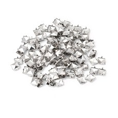 100pcs 사각 리벳 금속 스터드 스파이크 네일 펑크 신발 벨트 의류 장식 DIY, S8