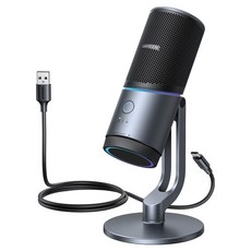 유그린 프리미엄 RGB LED 노이즈 캔슬링 USB 콘덴서 마이크, CM769, 혼합색상