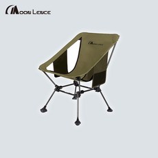 Moon Lence 컴팩트 백패킹 캠핑 폴딩체어(대형발판트레이), 1개, 그린
