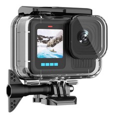 BO&DQQ Go Pro Hero 13 12 11 10 9 블랙과 호환되는 보호 방수 케이스 60M/196FT 수중 다이빙 하우징 쉘 액세서리 키트, 투명