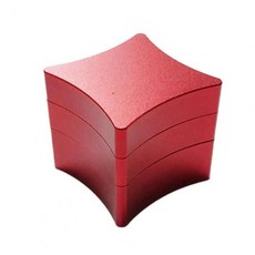 자석 큐 분필 홀더가있는 풀 홀더 휴대용 자기 당구 알루미늄, 1개, 2. 빨간색