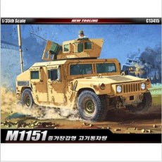 조립식 모형 밀리터리 프라모델 M1151 고기동차량 gaj*55316ZV, 1개