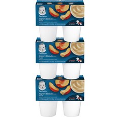 거버 어린이 요거트 블렌드 스낵 99g, 12개입, 복숭아(Peach)