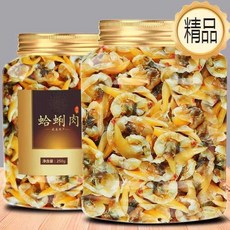 신선하고 모래가 없는 80% 말린 바지락 조개살, 2캔마늘조개 250gx2