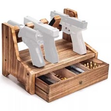 권총 거치대 핸드건 스탠드 비비탄총 보관함 진열대, 1개, EVA 건 토우 홀더 4칸