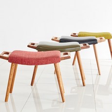 푸른숲가구 트라이스툴 패브릭, 그레이, 1개