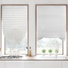 로컬코리아 무드랩 붙이는 창문 블라인드 90x150cm 암막형 화이트 침실블라인드