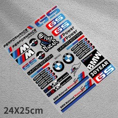 BMW 로고 오토바이 헬멧 스티커 디스플레이 방수 헬멧 커스텀 bmw 로고 스티커, BM0003--23cmX30cm, 1개