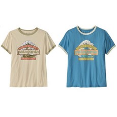 파타고니아 PATAGONIA ( 37864R5) 2026년 SS 우먼즈 그레이트 웨이브즈 링어 티