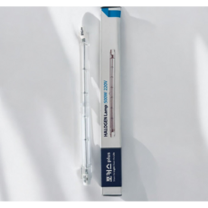 포커스 막대 할로겐 램프 전구색 500W 낱개판매 J할로겐 보온등램프 J-165 220V 축사용 농가 난방, 1개