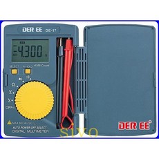 DER EE DE-17 口袋型萬用電錶 自動保留讀值 4300位 輕巧攜帶 台製