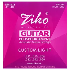 DCZ DAG DP DUS DR 어쿠스틱 기타 줄 육각 합금 와이어 포크 스트링 인청동 황동 코어, 08 --DP-011