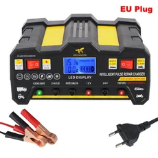600W 자동차 배터리 충전기 12V 9A 출력 빠른 지능형 펄스 수리 미국 EU 플러그, 미국 플러그