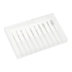 VOCOSTE 네일 드릴 비트 세트 네일 아트 도구 연마 키트 손톱 연마 큐티클 관리 각질 제거 네일 케어용 홈 살롱용 네일 도구 은색 1세트