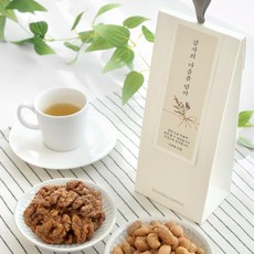 선물담길 호두정과 답례품 퇴사 승진 육아휴직 시보해제 단체선물 130g, 1개, 호두정과꿀땅콩답례품(130g)비지니스