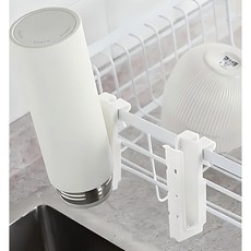 주방 식기건조대 정리 물기제거 컵걸이 거치형 건조대 2개입, 1세트, 9.5*4.6*3.1cm  화이트