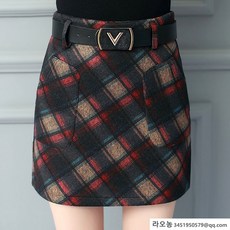 라오농 모직 스커트 여성겨울치마 스커트 치마 미니스커트 정장치마 + 치마바지 미니스커트lfe6688